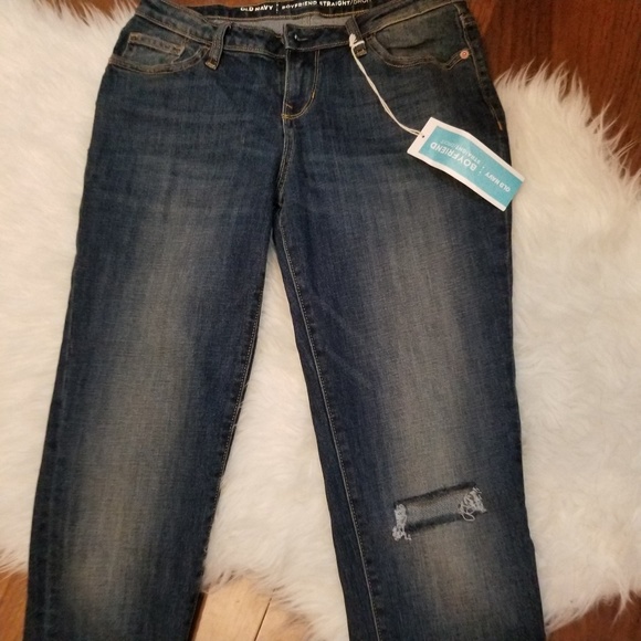Old Navy Boyfriend Straight/Droit Distressed Jeans - Picture 5 of 8